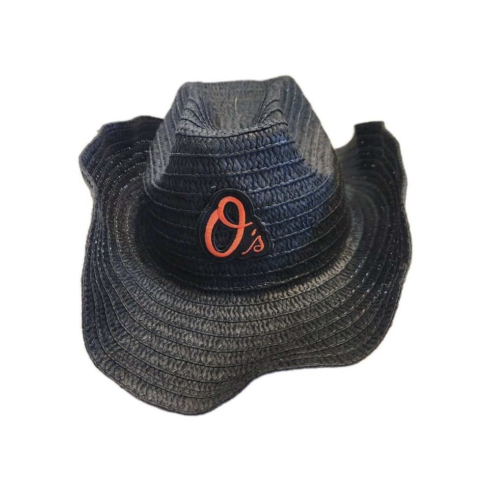 Baltimore Orioles Black Cowboy Style Hat Orange Classic O’s Logo Adjustable